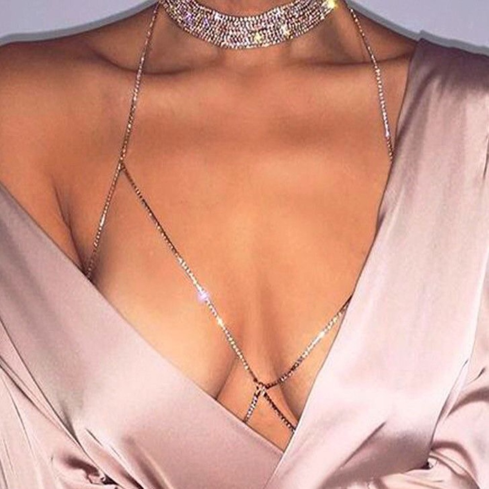 ✨Crystal Bra Body Chain✨ - Picture 4 of 7
